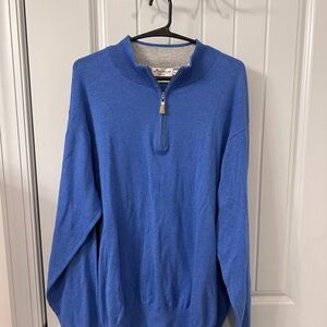 Peter Millar Royal Blue Half-Zip Sweater